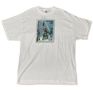 Heroes Usa 9/11 Men Shirt USPS Stamp T Shirt